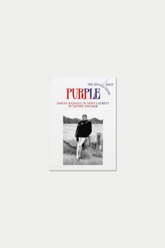 PURPLE The Revolutions Issue #40 F/W 2023  Sascha Rajasalu in Saint Laurent