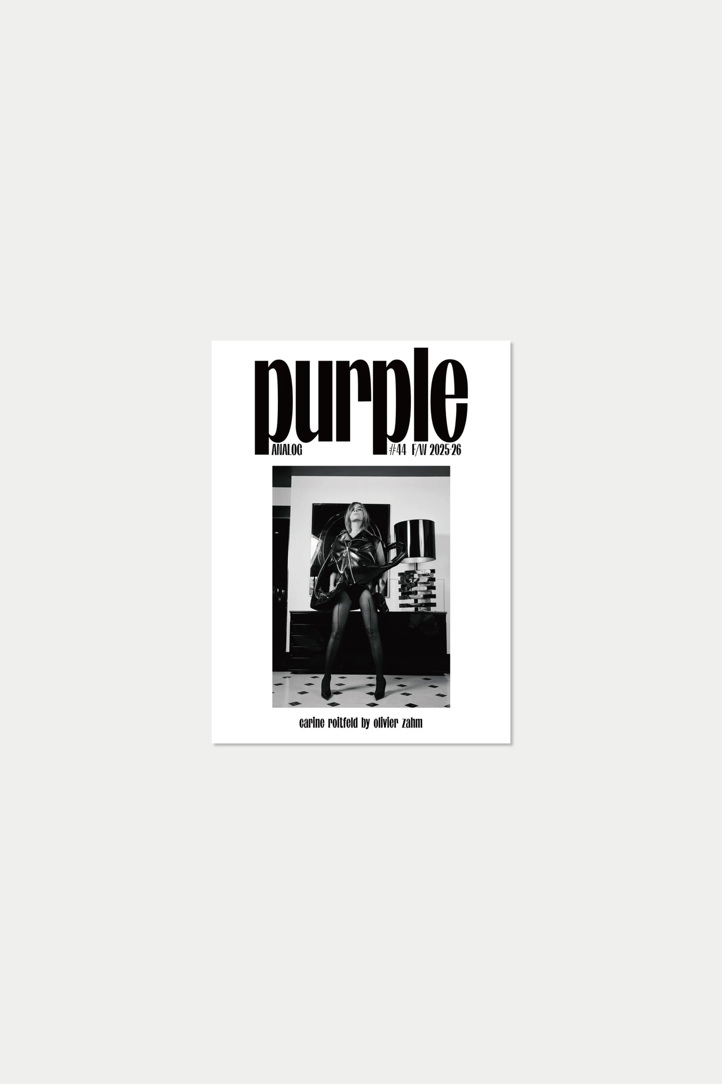 PURPLE #44 F/W 2025 The Analog Issue Carine Roitfeld by Olivier Zahm