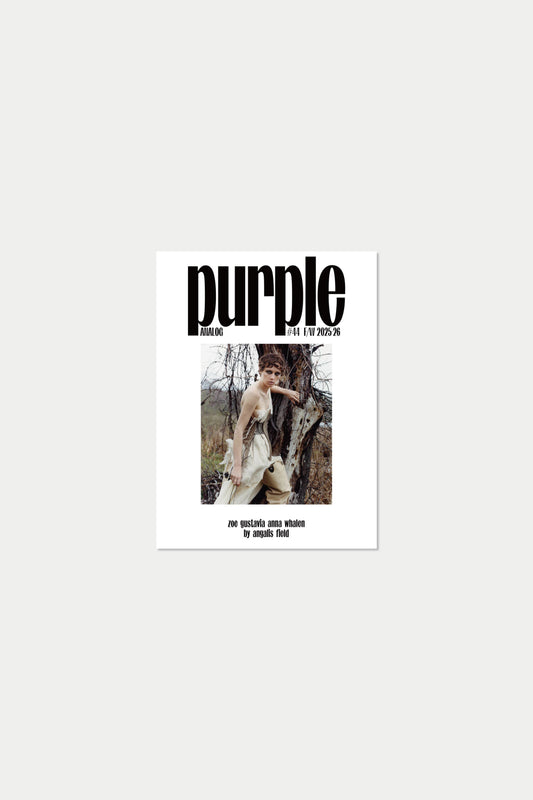 PURPLE #44 F/W 2025 The Analog Issue Zoe Gustavia Anna Whalen by Angalis Field