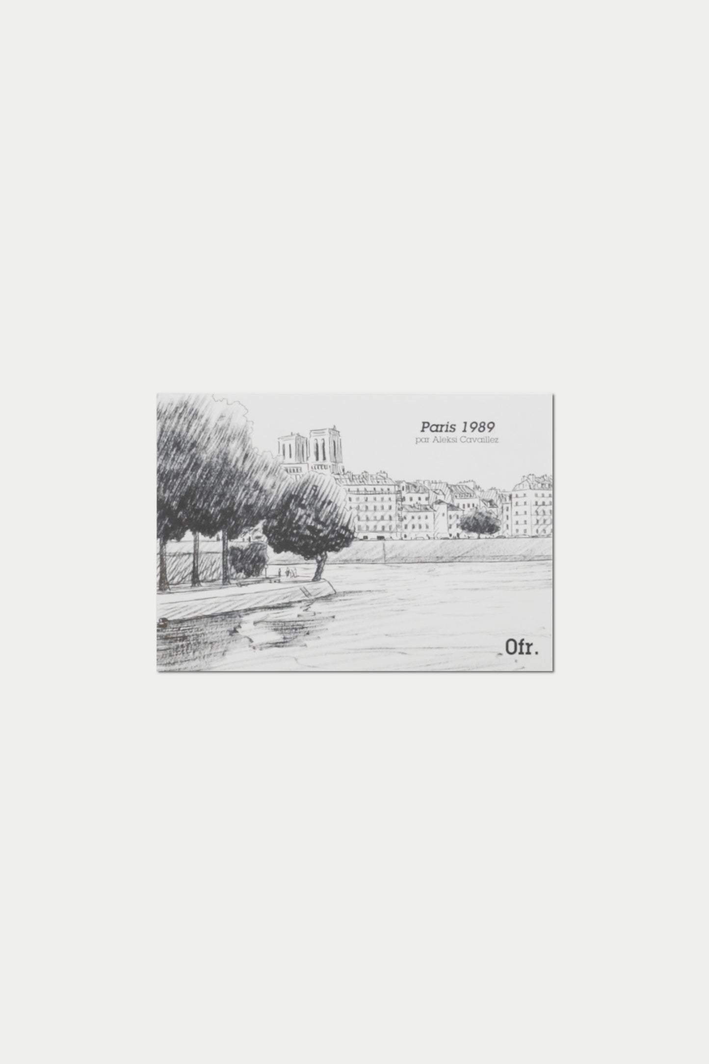Paris 1989 par Aleksi Cavaillez Postcardbook