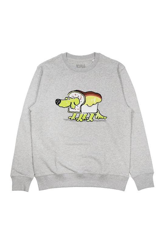 ROOBARB + CUSTARD BREAD SWEATSHIRT Heather Grey