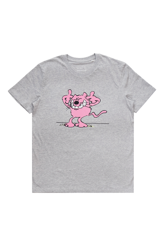 ROOBARB + CUSTARD EARS T-SHIRT Heather Grey