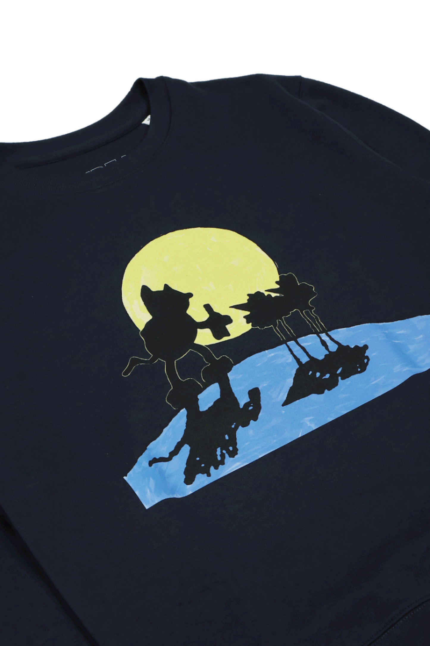 ROOBARB + CUSTARD MOON SWEATSHIRT Navy