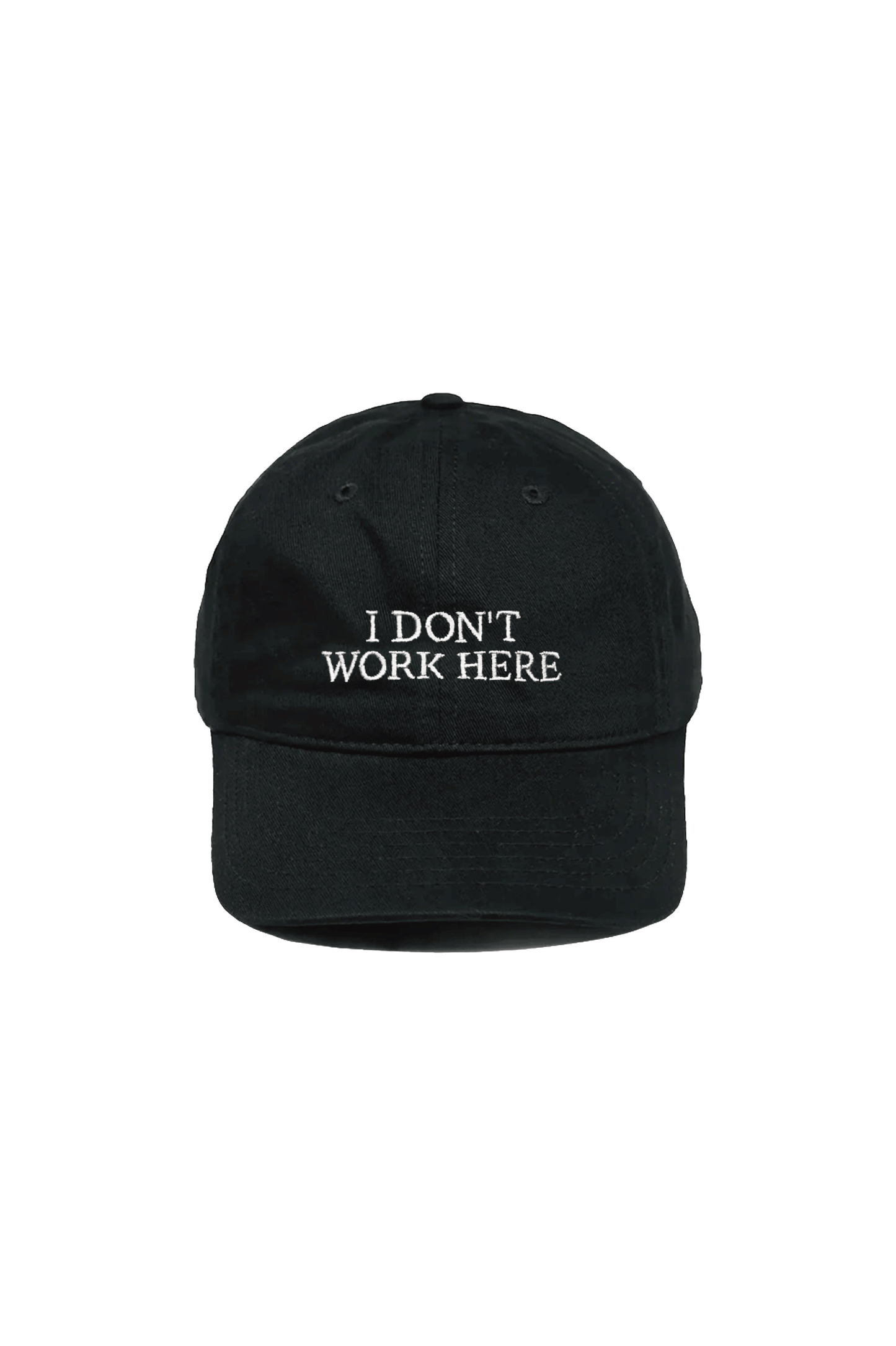 SORRY I DON'T WORK HERE HAT Black