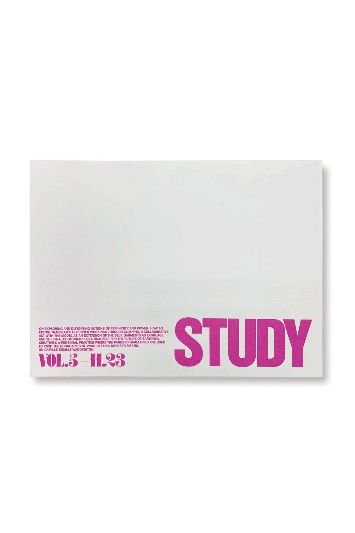 STUDY MAGAZINE VOLUME 05 On Camille Bidault-Waddington