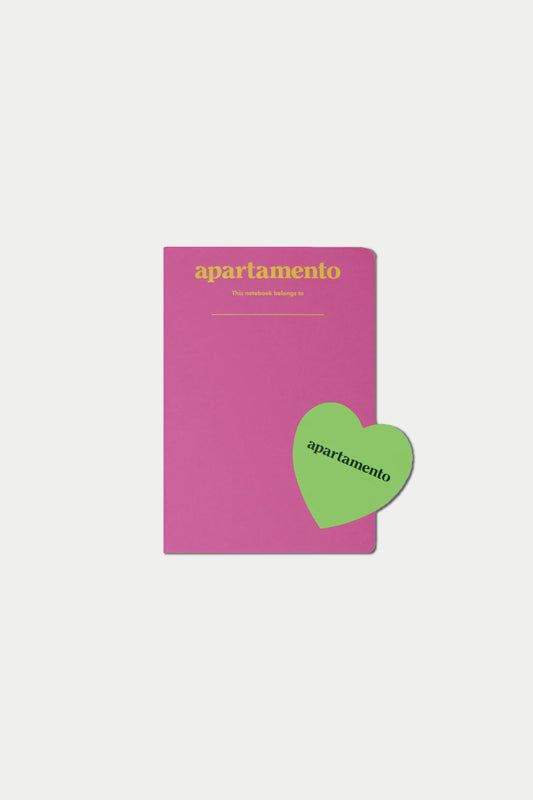 Second Edition Apartamento Notebooks with heart sticker Dragon Fruit