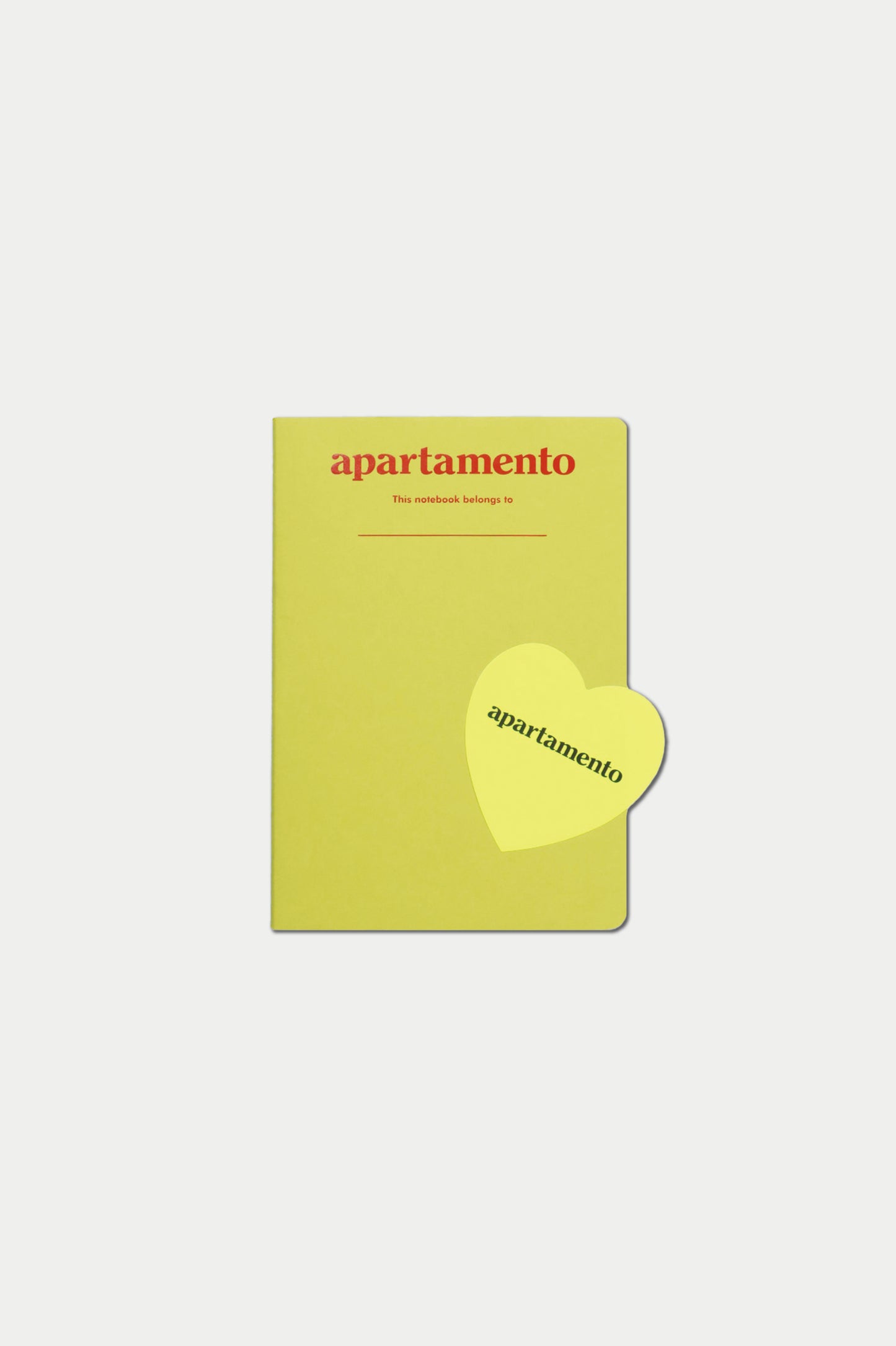 Second Edition Apartamento Notebooks with heart sticker Prickly Pear