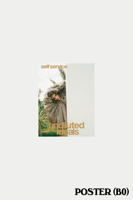 Self Sevice Poster #62 undiluted ideals (SIZE: B0)