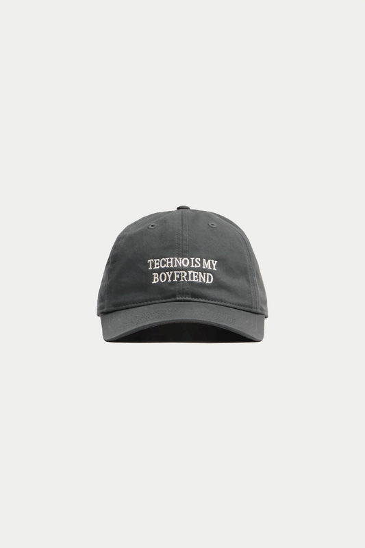 TECHNO IS MY BOYFRIEND HAT Charcoal