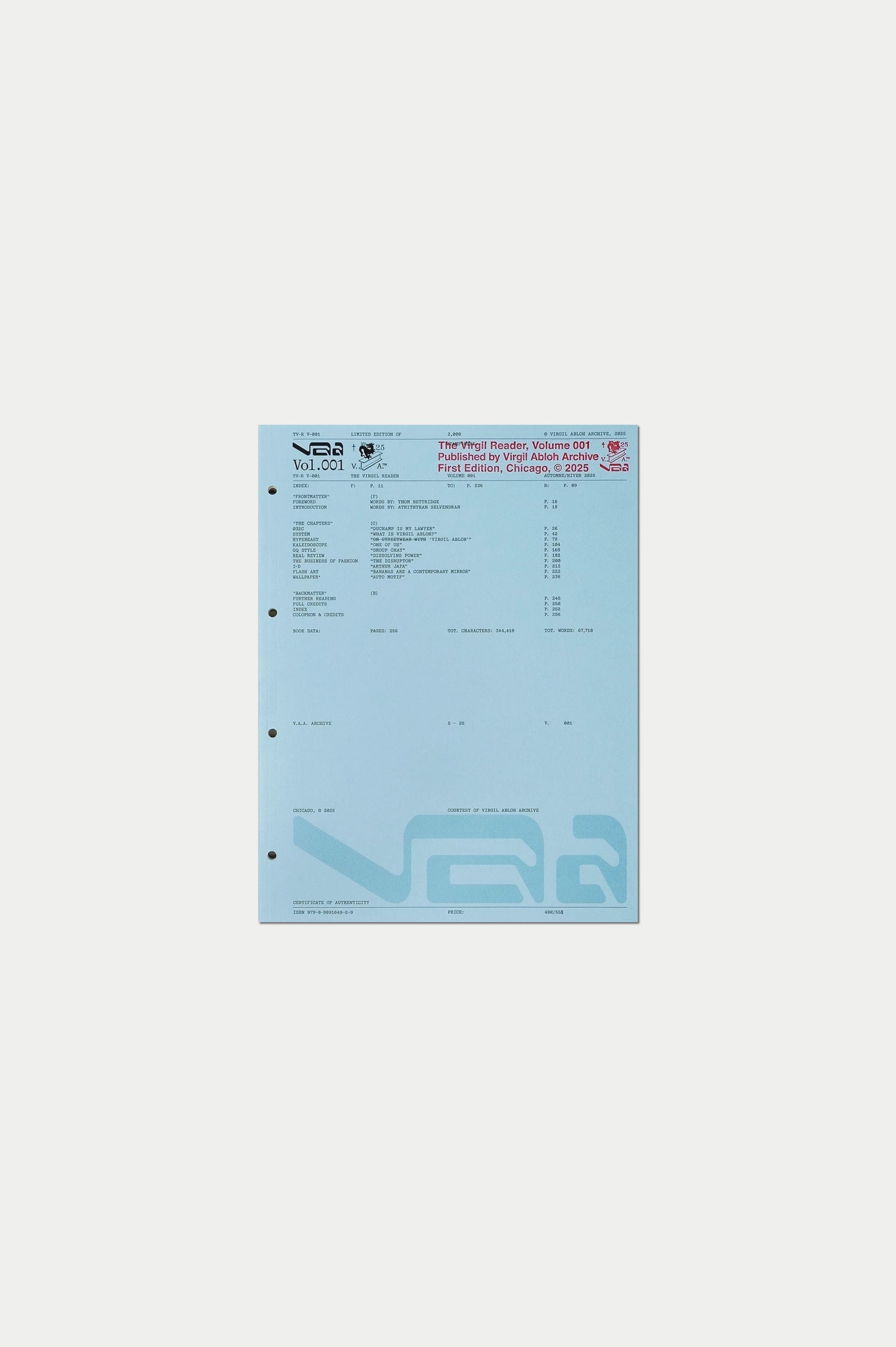 The Virgil Reader, Vol 001