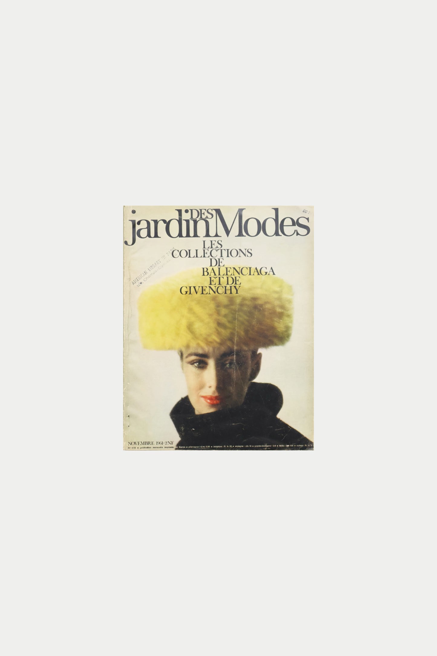 Jardin Des Modes Novembre 1961