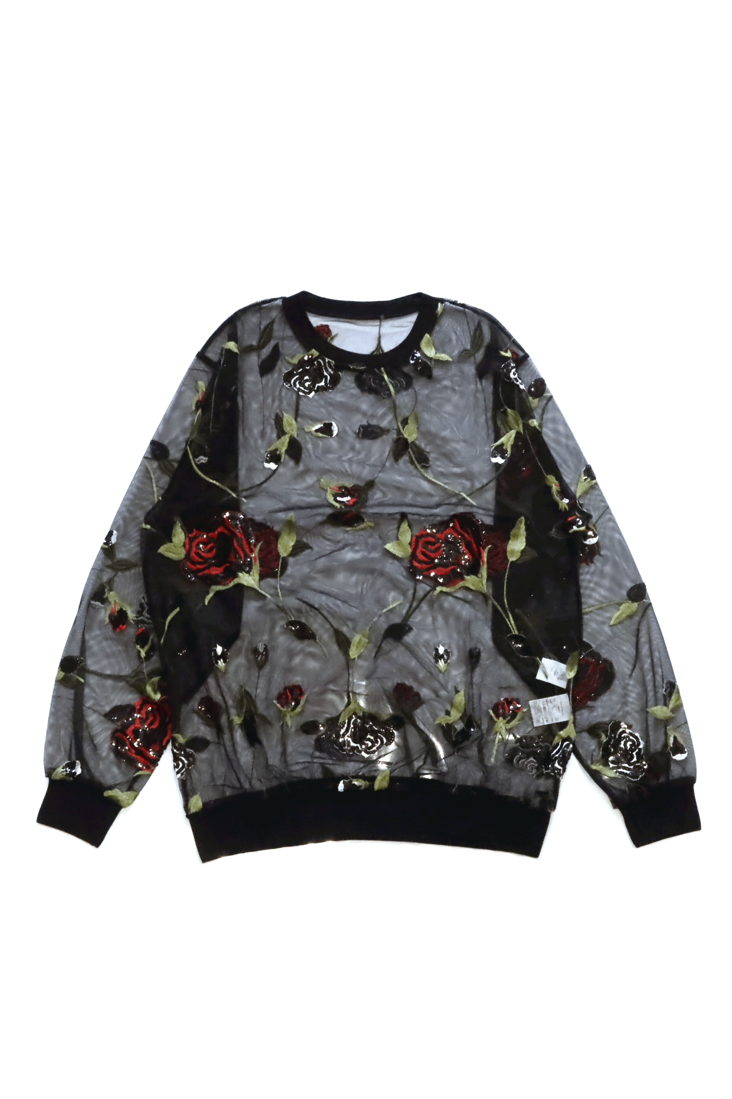 M-Sweater black embroidery